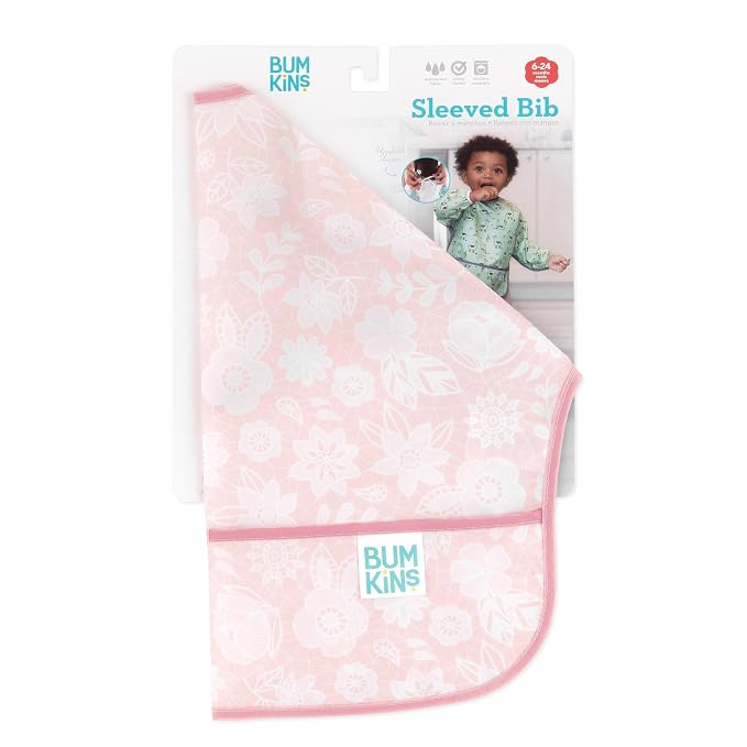 Bumkins Sleeved Bib for Girl or Boy, Baby and Toddler for 6-24 Mos, Essential - Image 6