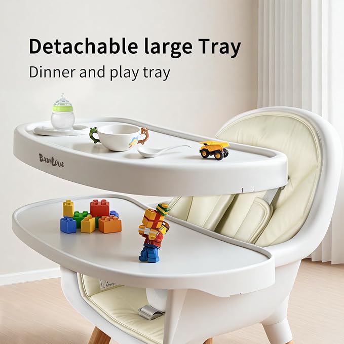 Baby High Chair, Wooden Highchair - Image 4