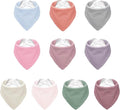 Muslin Baby Bibs, Soft Triangular Baby Bandana Drool Bibs by NISXABEBE