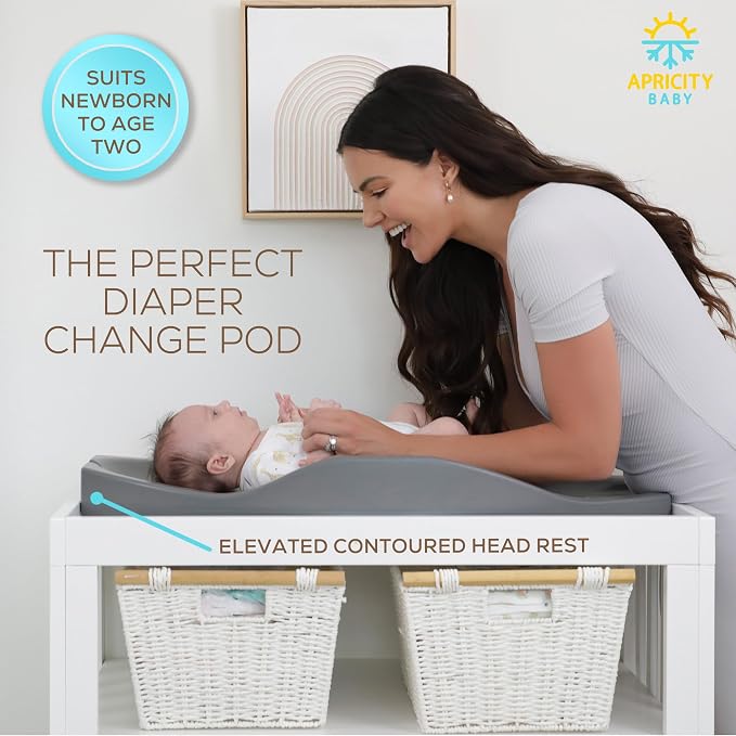 Apricity Baby Diaper Changing Pad – Waterproof Wipe-Clean Foam Changing Mat - Image 4