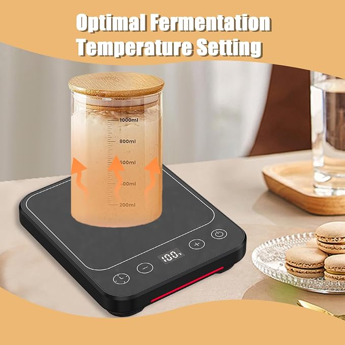 Sourdough Starter Warmer Mat, 12H Timer Warming Heating Pad, Precise 1°F - Image 6