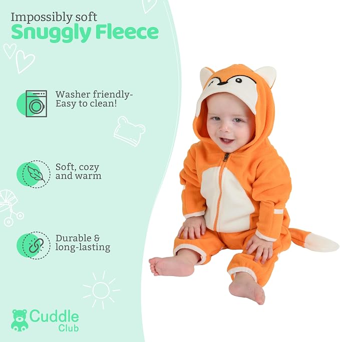 Cuddle Club Fleece Baby Bunting Bodysuit - Image 2