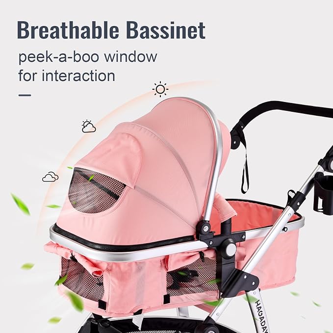 Baby Stroller, 2-in-1 Reversible Toddler Seat - Image 3
