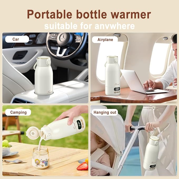 Portable Bottle Warmer for Travel Portable Milk Warmer for Baby Travel - Image 6