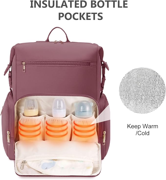 CEI-CEI Neoprene Diaper Bag Backpack Large Newborn Baby Maternity Bags - Image 2