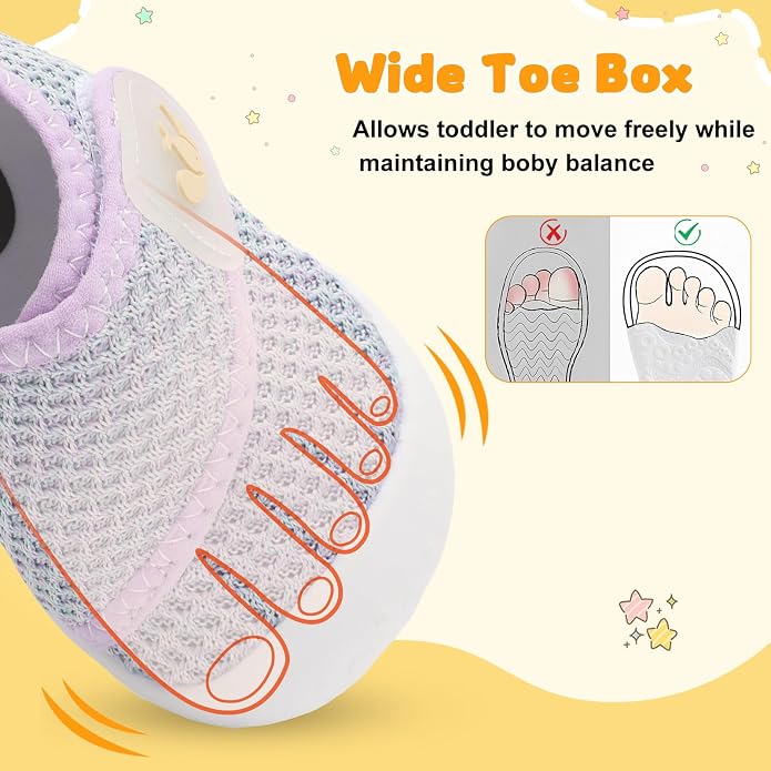 FEETCITY Baby First Walking Shoes Wide Baby Shoes Infant Sneakers Newborn Crib - Image 3