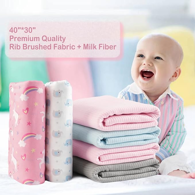 Jersey Swaddle Blanket, Ultra Soft Stretchy Receiving Blanket, Baby Boy Newborn - Image 7