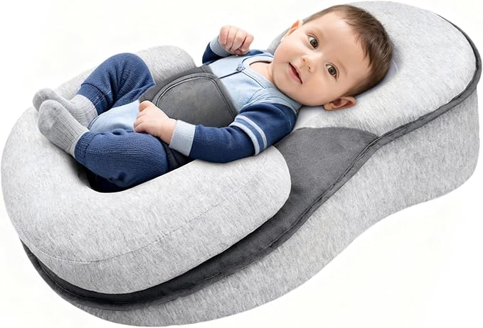 Baby Lounger Pillow, Rest Nest Bassinet Snuggle wih Safety Strap Breastfeeding by Unknown