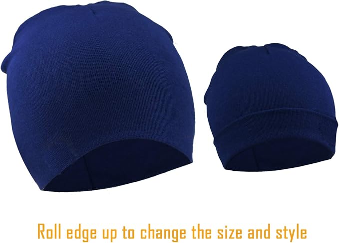 DRESHOW BQUBO 8 Pack Unisex Baby Beanie Hat Infant Toddler Kid Hats Baby Soft - Image 3