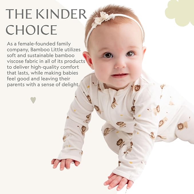 Bamboo Little Soft Baby Footie Pajamas, Baby Clothes, Newborn Sleepers - Image 6