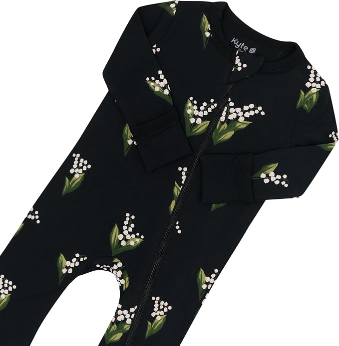 KYTE BABY Unisex Rayon Made From Bamboo Zippered Rompers 0-24 Months - Image 4