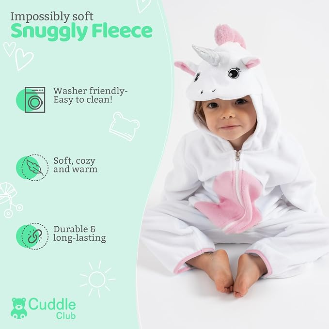 Cuddle Club Fleece Baby Bunting Bodysuit - Image 2