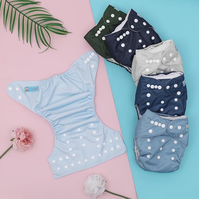 ALVABABY Baby Cloth Diaper 6 Pack - Image 7