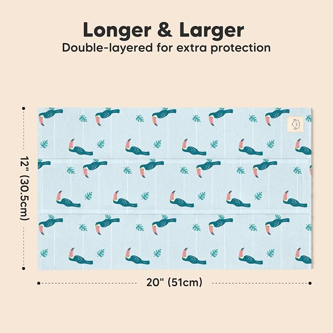 Organic Burp Cloths Baby Boy, Girl - Image 3