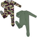 HAPIU Rayon from Bamboo Baby Footed Pajamas, 2 Way Zipper YKK, Footie by HAPIU
