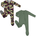 HAPIU Rayon from Bamboo Baby Footed Pajamas, 2 Way Zipper YKK, Footie by HAPIU
