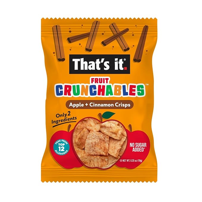 That’s it. Fruit Crunchables Apple + Cinnamon Crisps, Gluten-Free, No Added - Image 3