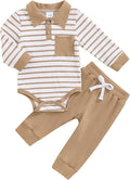 Newborn Baby Boy Girl Clothes Ribbed Knitted Long Sleeve Romper Pants Solid by MABABY