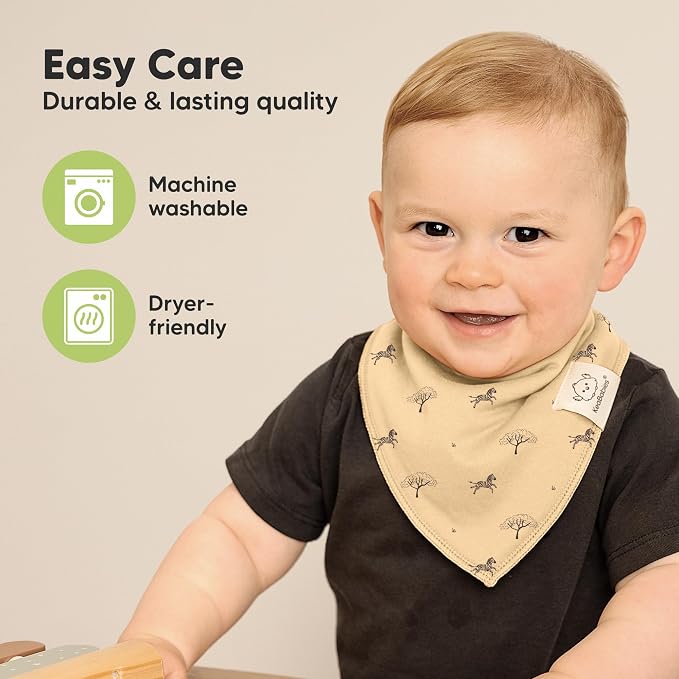 10-Pack Organic Baby Bandana Bibs - Image 7