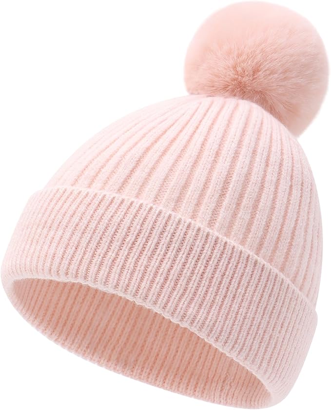 Girls Winter Hat Warm Toddler Beanie by FUOITA