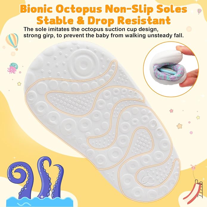 FEETCITY Baby First Walking Shoes Wide Baby Shoes Infant Sneakers Newborn Crib - Image 6