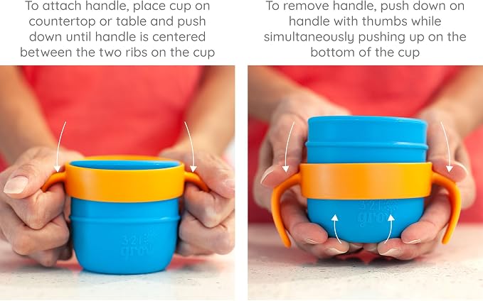 Easy Learn Drink and Snack Set – Baby + Toddler Silicone Learning Cup & Snack - Image 9