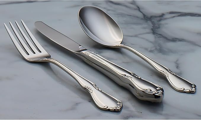 Oneida Chateau Fine Flatware Set, 18/8 Stainless - Image 4