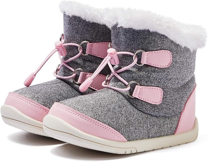 BMCiTYBM Toddler Baby Snow Boots Winter Shoes Boys Girls Cold Weather Baby Faux by BMCiTYBM