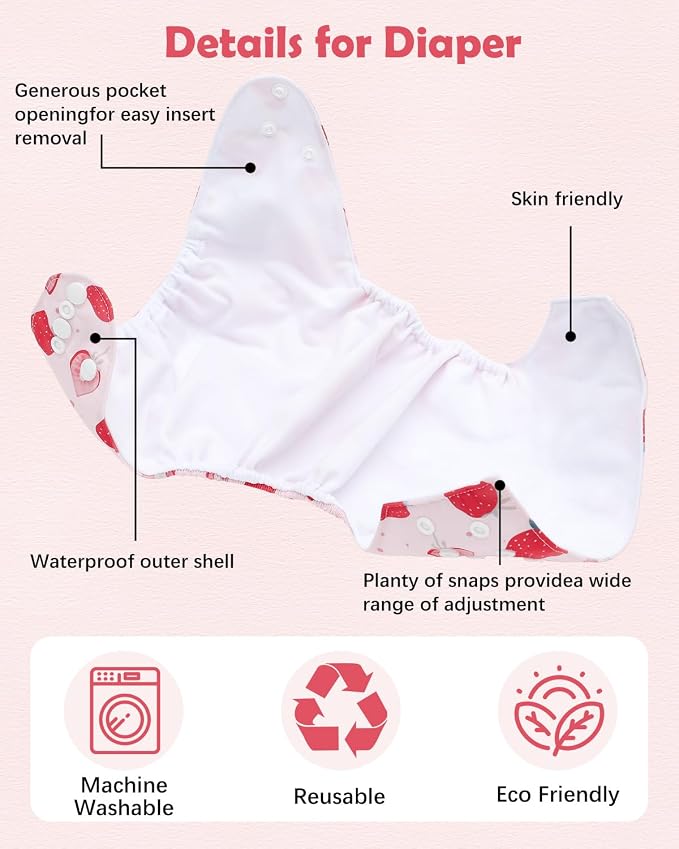 Babygoal Baby Cloth Diaper 6 Pack - Image 3