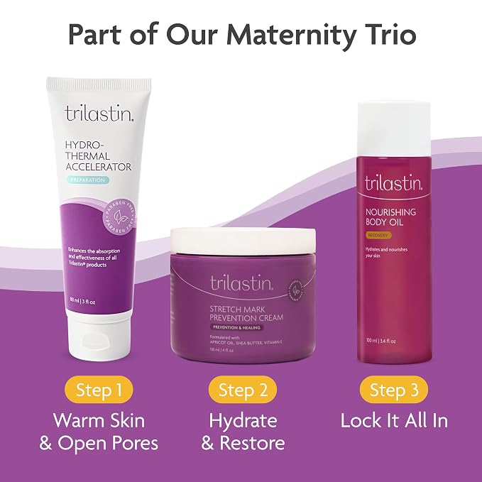 TriLASTIN Belly Oil | Vitamin-Infused Stretch Mark Oil | Body Serum - Image 8