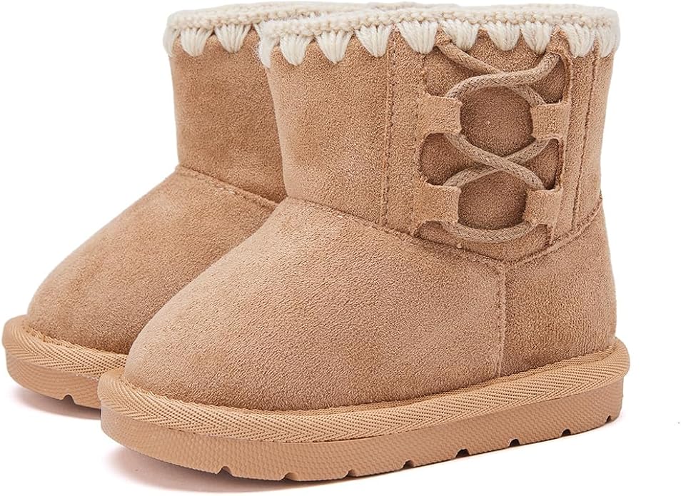 BMCiTYBM Girls Boys Snow Boots Warm Winter Fur Lined Baby Shoes - Image 3