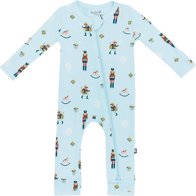KYTE BABY Unisex Rayon Made From Bamboo Zippered Rompers 0-24 Months by KYTEBABY