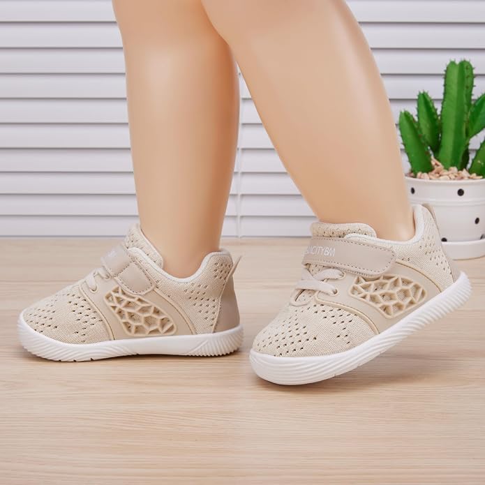 BMCiTYBM Baby Boy Girl Shoes Breathable Mesh Walking Shoes Lightweight Non-Slip - Image 2