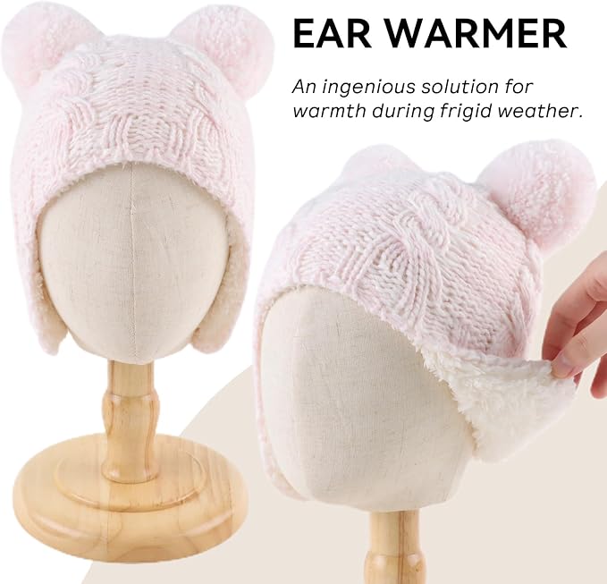Zsedrut Winter Baby Boy Hats Pompom Baby Beanie - Image 2