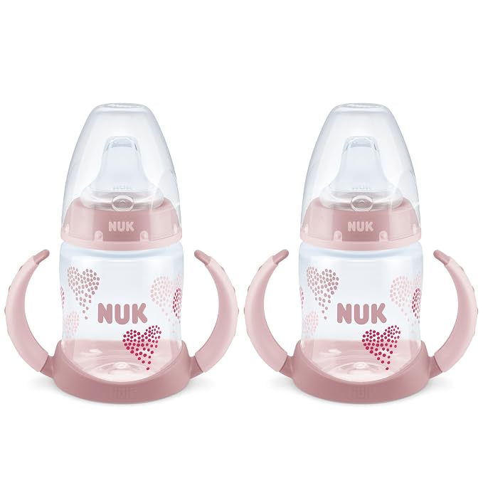 NUK Learner Cup, 5 Oz, Soft Spout, Easy-Grip Handles, BPA Free, Spill Proof by NUK
