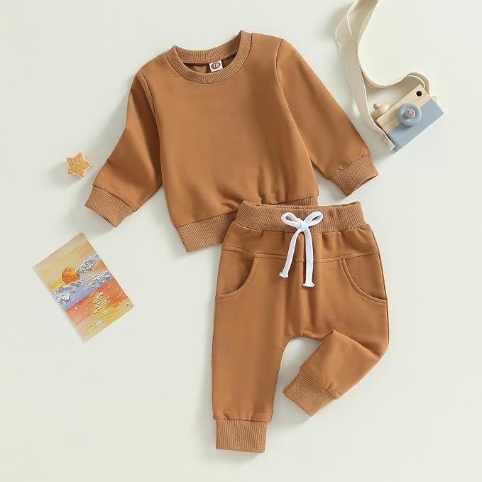 Tiaham Baby Boy Clothes Girl Outfits Fashion Sweatshirt Sweat Pant Kids Toddler - Image 8