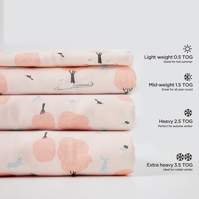 Duomiaomiao 2.5 TOG Toddler Sleep Sack 6-12 Months 100% Cotton Winter Side Open - Image 7