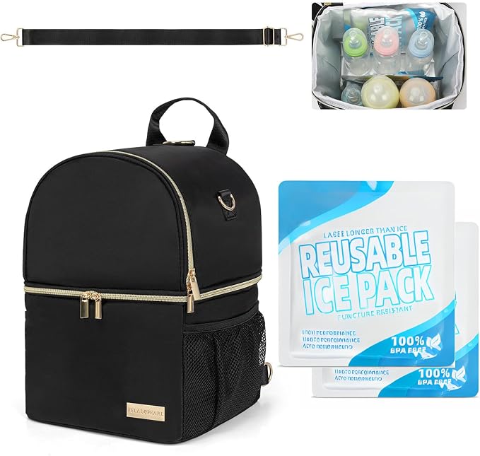 Breastmilk Cooler Travel Bag – 2-in-1 Pump & Bottle Compartments | Insulated by Unknown