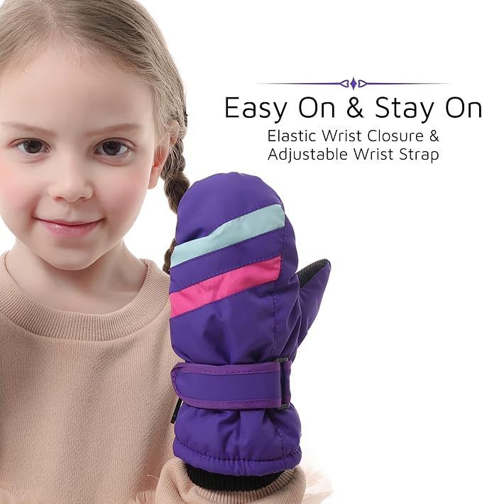 F Flammi Toddler Kids Snow Mittens - Image 6