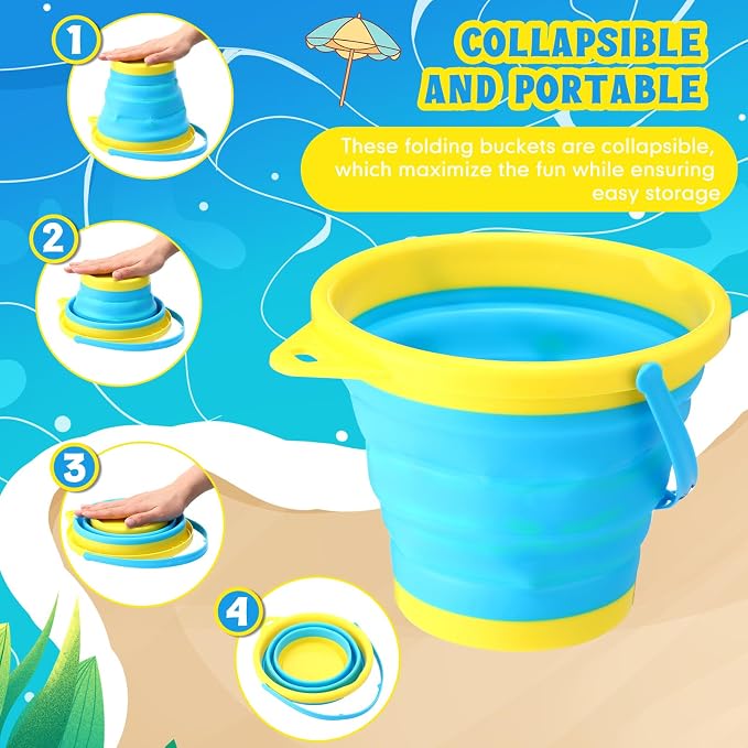 Realspring 3 Sets Collapsible Sand Buckets - Image 5