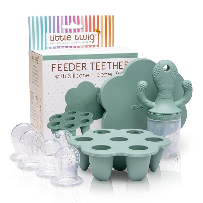 Little Twig Baby Fruit Feeder Pacifier Teether | Baby Food Freezer Tray by Little+Twig