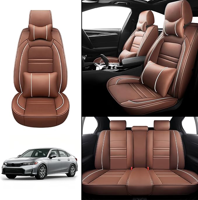 Car Seat Covers for Honda Civic 2001-2025 | 5-Seats Seat Covers, Waterproof - Image 2