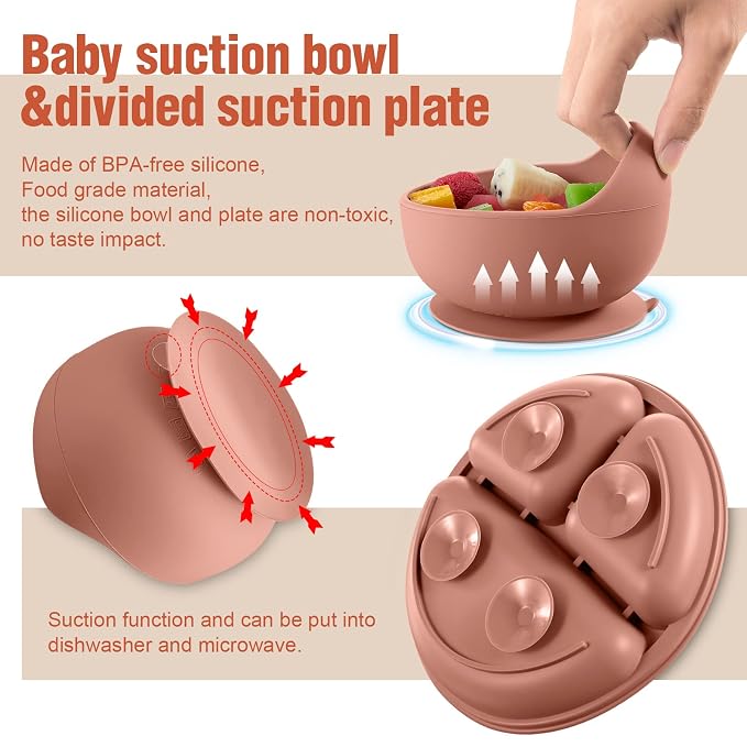 10 Pack Silicone Baby Feeding Set, Toddlers Led Weaning Feeding Supplies - Image 4