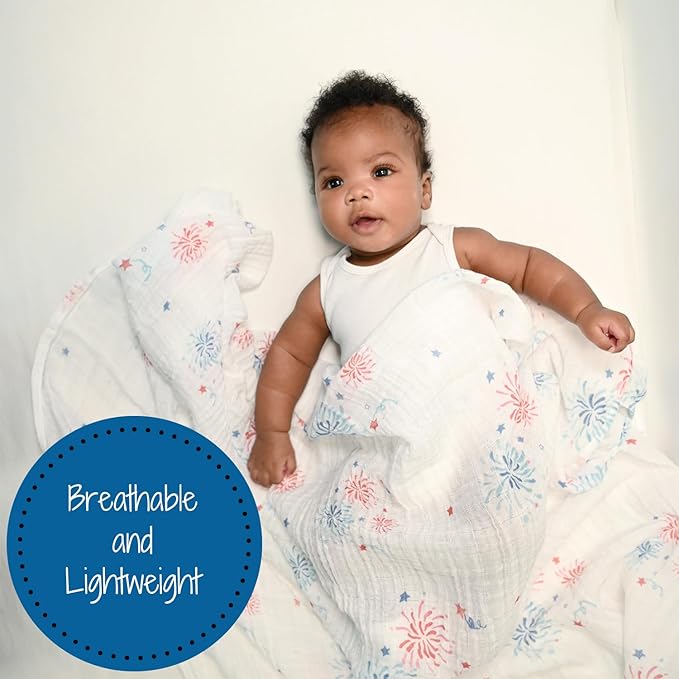 LollyBanks Swaddle Blanket 100% Cotton, Muslin Swaddle Blankets Lightweight - Image 4