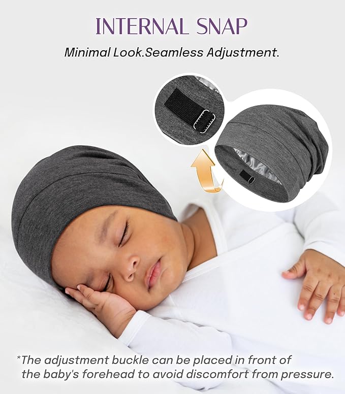 OLESILK Silk Baby Bonnet for 0-6 Months - Image 6