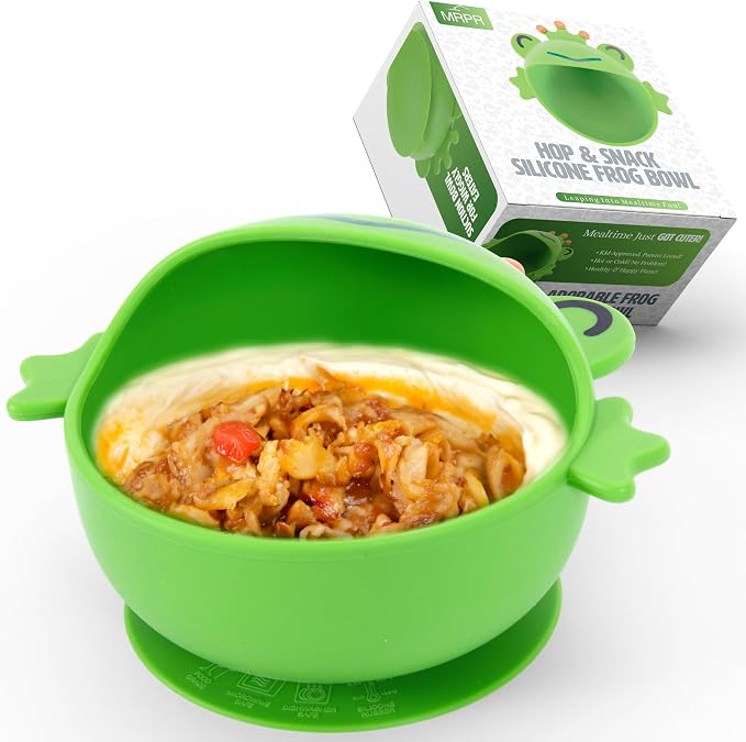 MRPR Hop & Snack Silicone Frog Bowl – Silicone Suction Bowl - Image 3