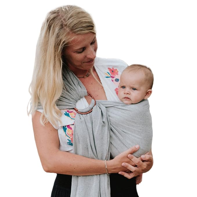 Nalakai Luxury Ring Sling Baby Carrier, Soft Linen Blend Baby Sling, Baby Wrap by NALAKAI