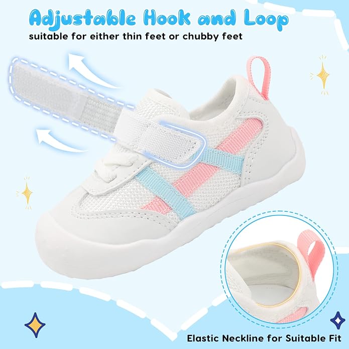 Scurtain Baby Shoes Boy Girl First Walking Shoe Infant Crib Breathable Sneakers - Image 4