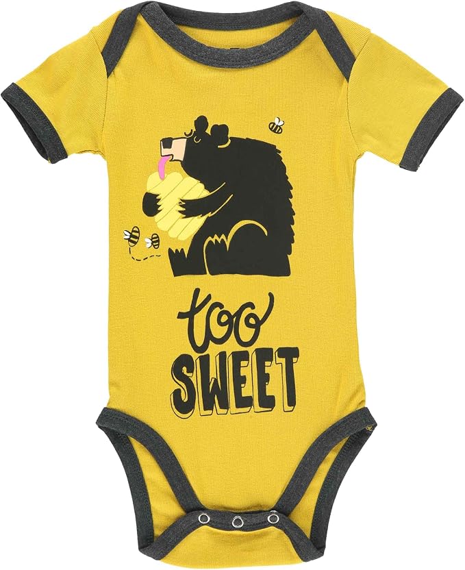 Lazy One Cute Unisex Baby Bodysuit, Cute Animal Designs, 6-18 Months by LazyOne