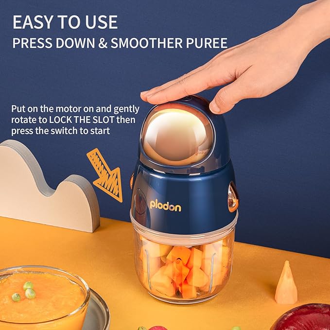 Baby Food Maker Mini Cute and Small Food Processor Puree Blender Grinder Chopper - Image 2